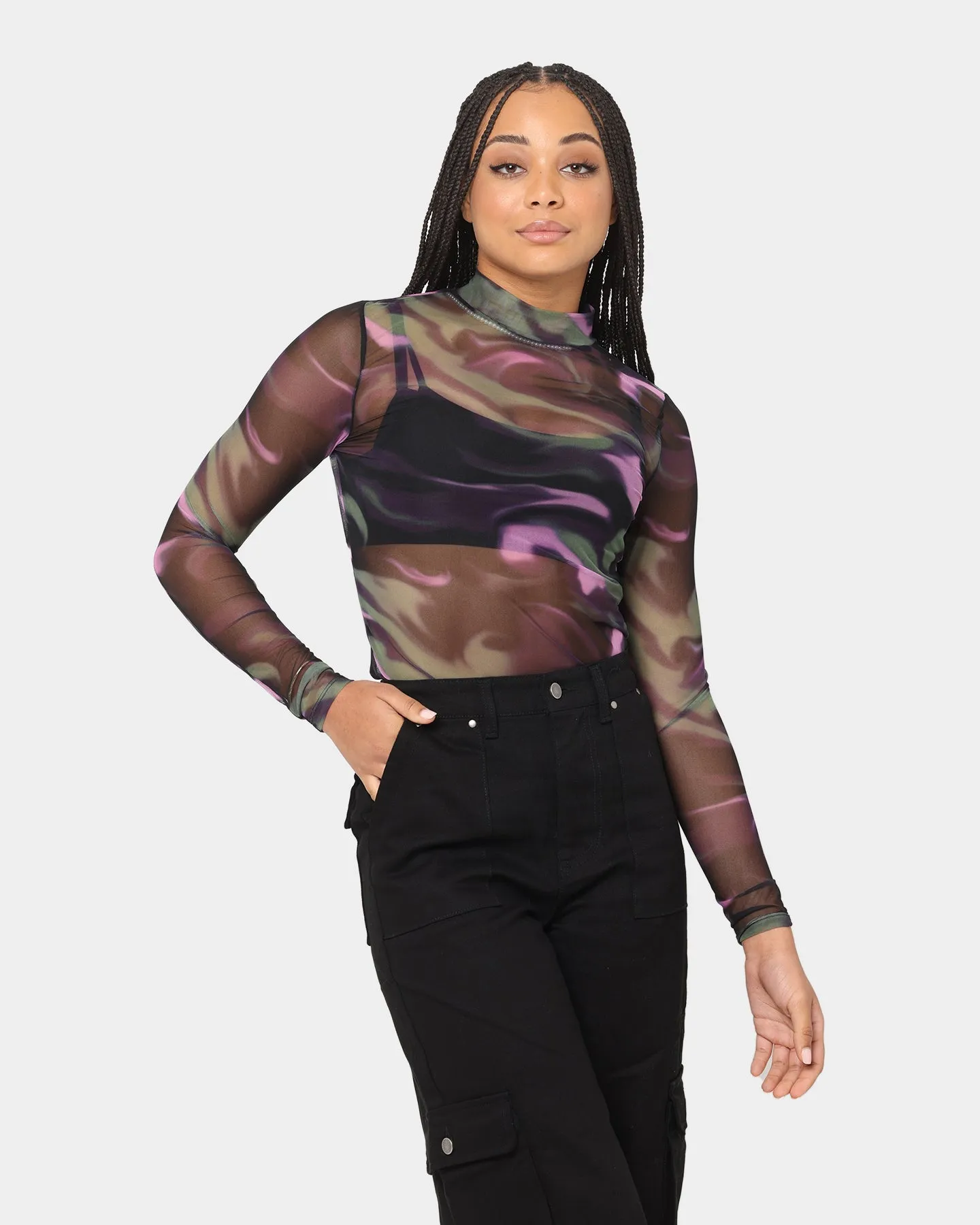 EN ES Women's Arora Long Sleeve Top  Marble